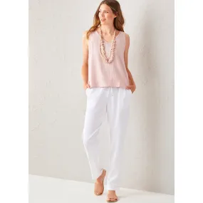 Charlie Paige Linen Woven Top