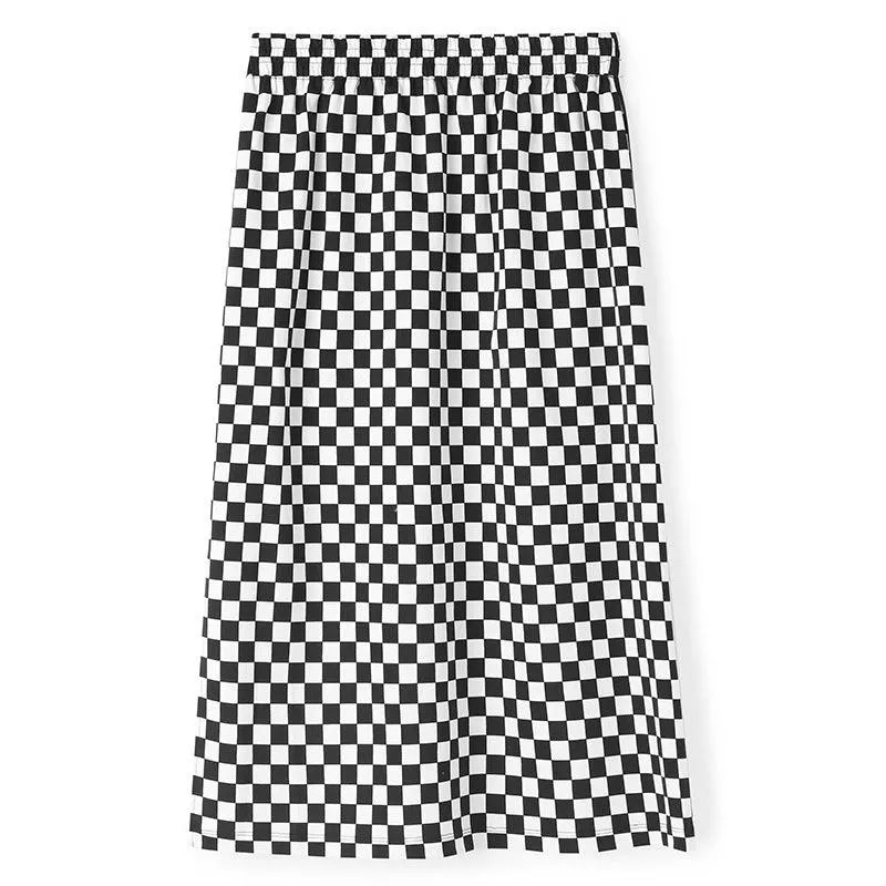 Checkerboard Knit Skirt