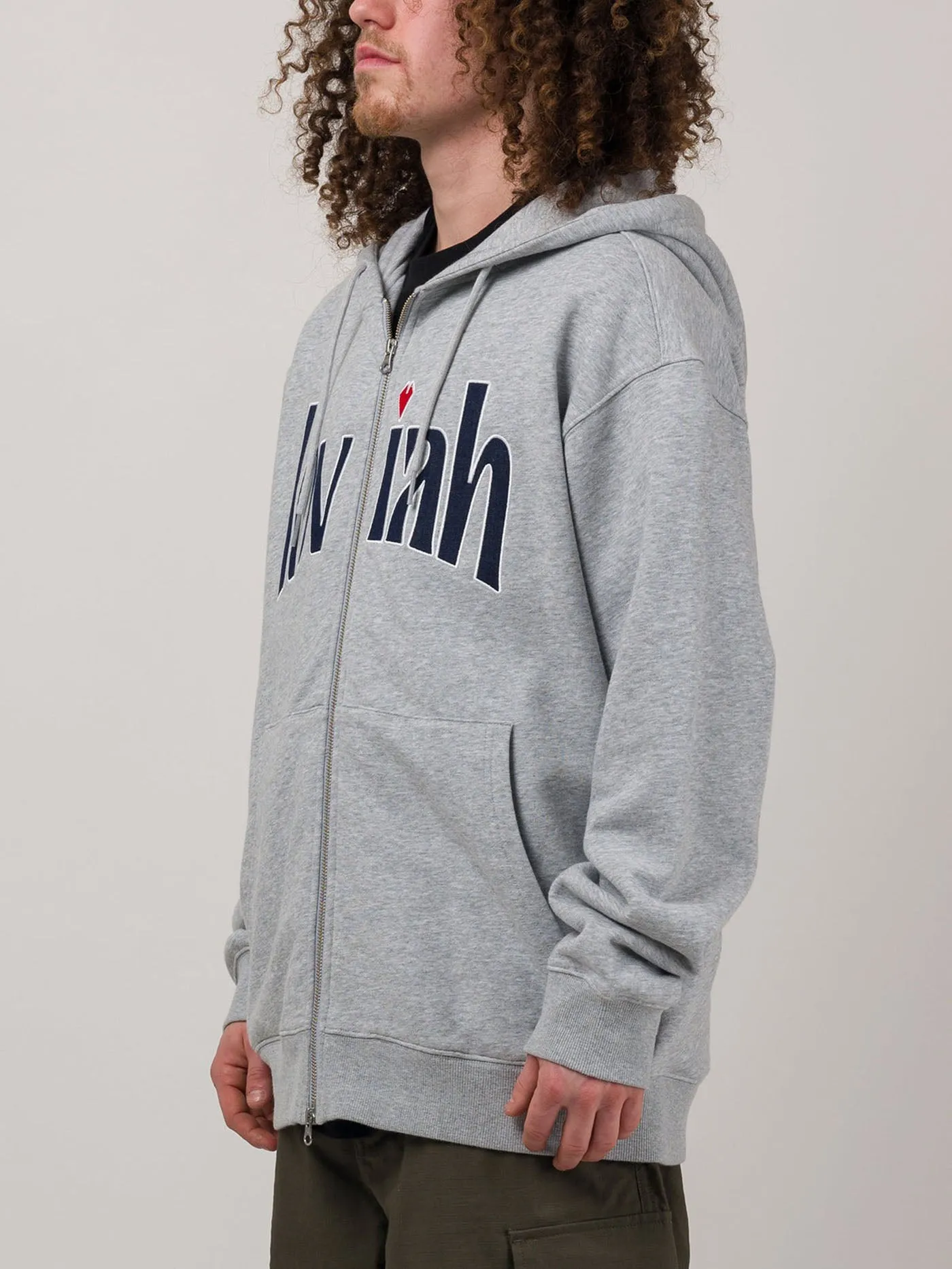 Zip Applique Hoodie