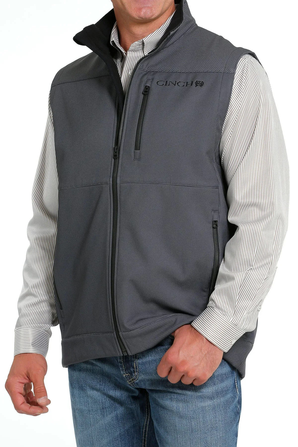 'Cinch' Men's Bonded Vest - Charcoal