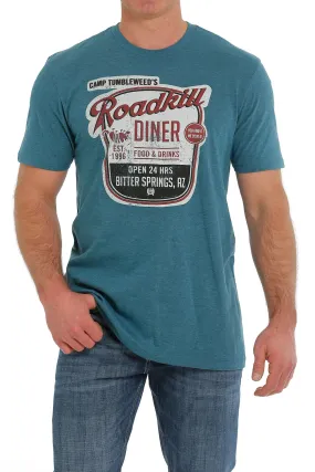 'Cinch' Men's Western Company Tee - Heather Blue