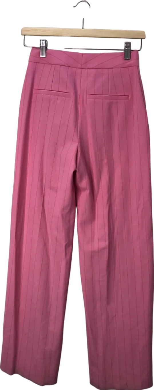 ME EM Pink Pinstripe Tailoring Man Pant UK 4