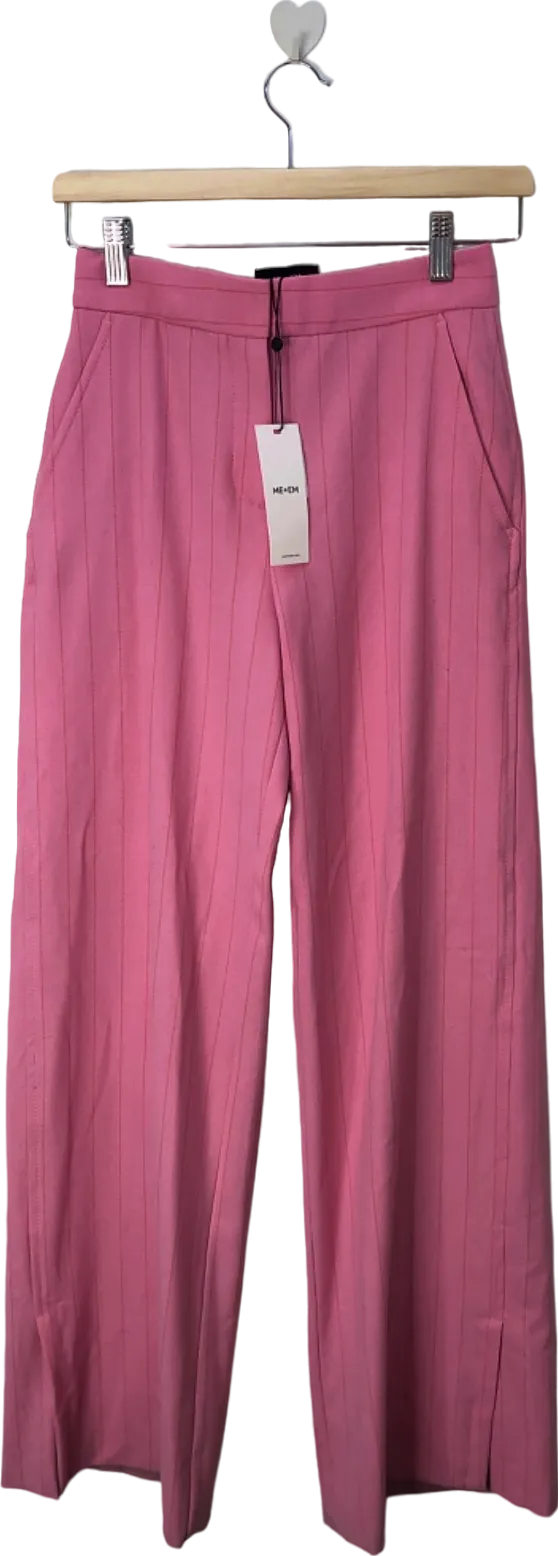 ME EM Pink Pinstripe Tailoring Man Pant UK 4