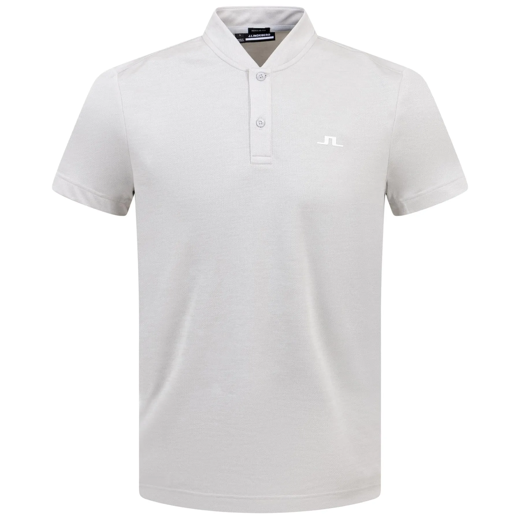 Bode Regular Fit Light Vent Polo Light Grey Melange - SS24