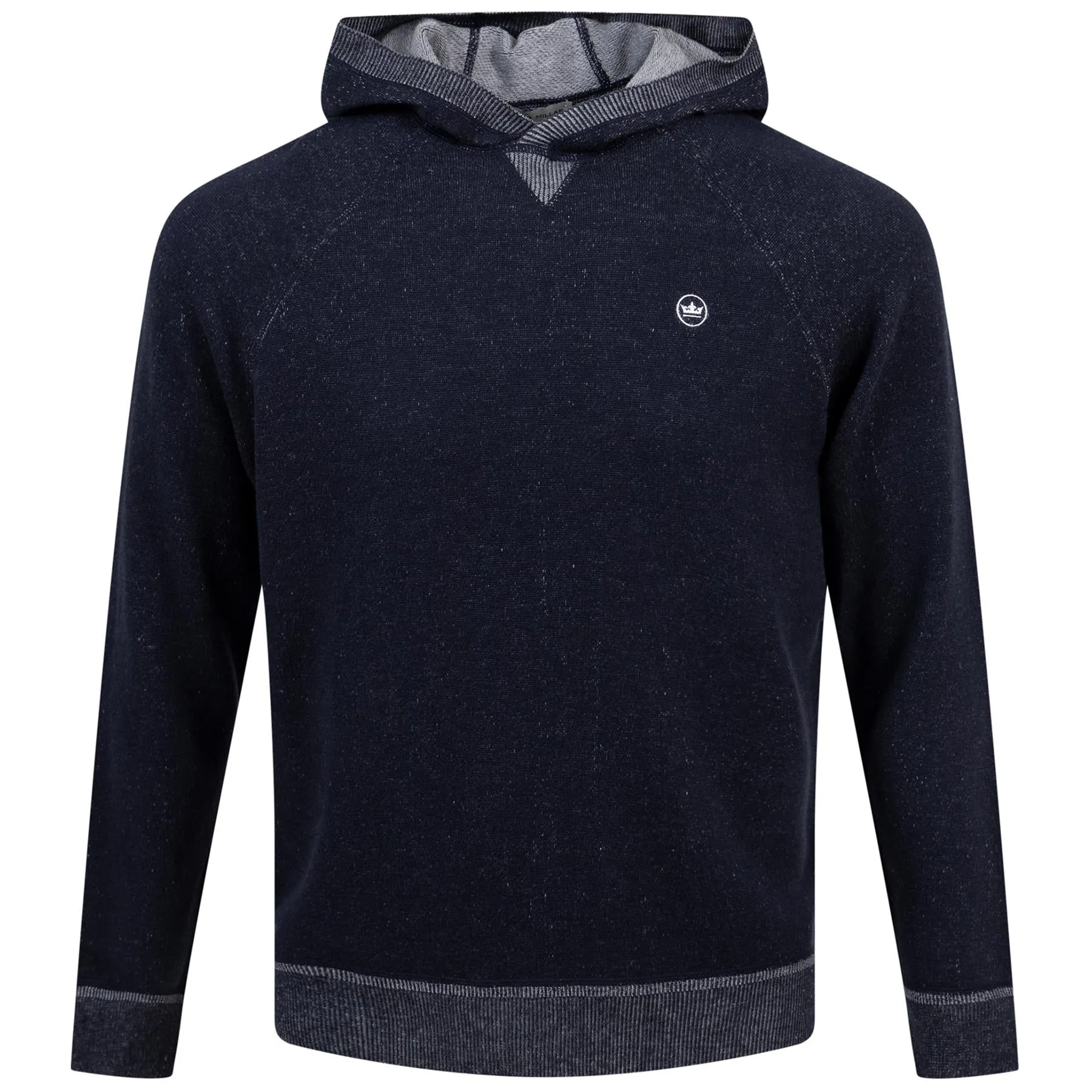 Hartford Classic Fit Merino Knit Hoodie Navy - SS24