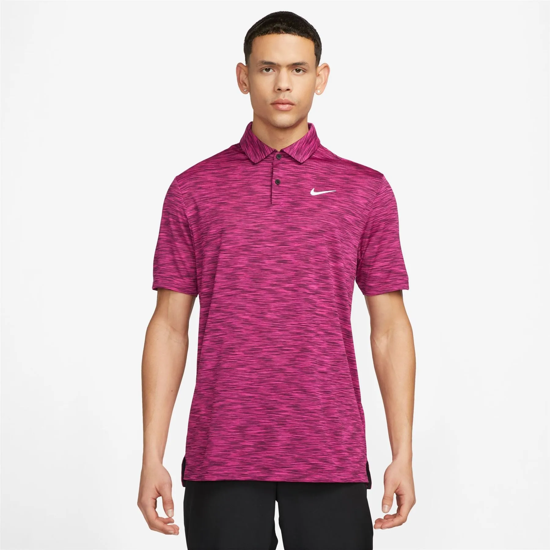 Dri-FIT Tour Stretch Space Dye Polo Bordeaux Pink - W23