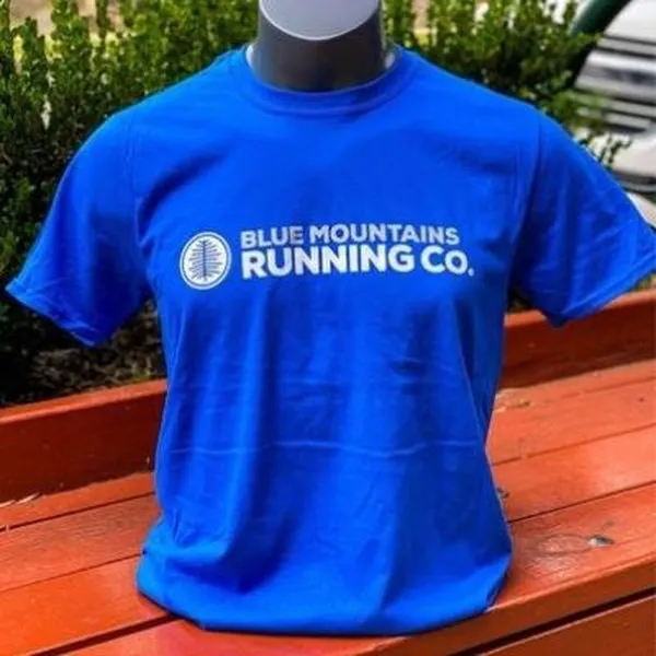 Blue Mountains Running Co Logo Tee Mens