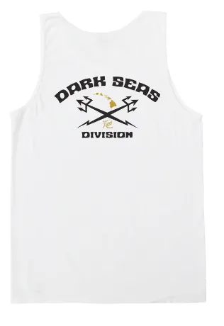 DARK SEAS ISLAND OF ALOHA STOCK TANK TOP - White