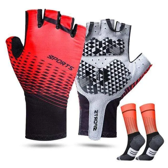 Men Half Finger Cycling Gloves Summer Women Racing Bike Gel Gloves Road Bike Anti-slip Bicycle Sport Glove