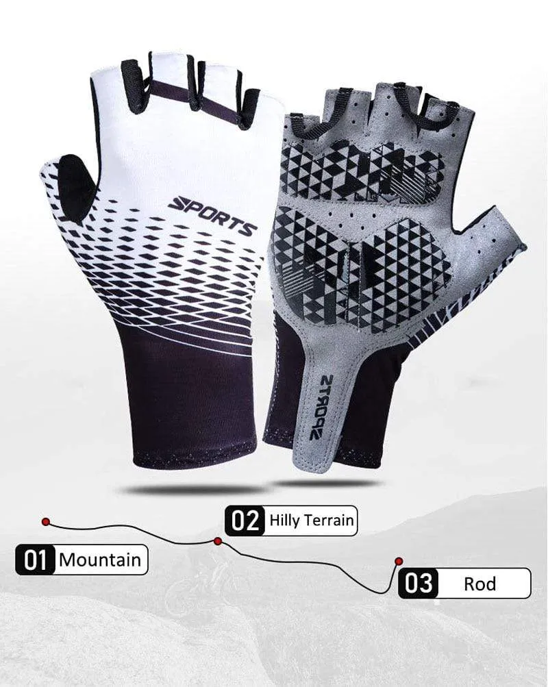 Men Half Finger Cycling Gloves Summer Women Racing Bike Gel Gloves Road Bike Anti-slip Bicycle Sport Glove