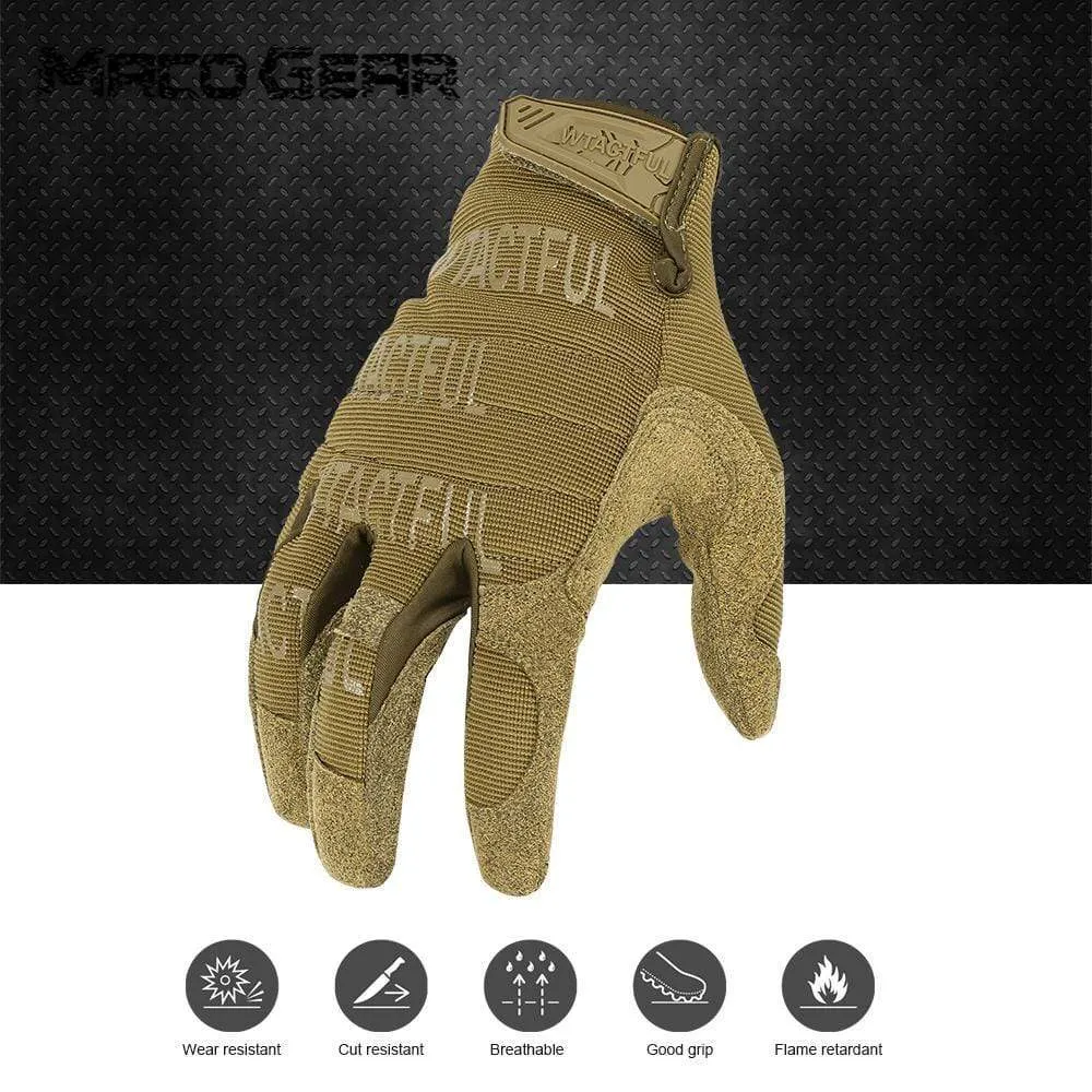 Outdoor Tactical Gloves Military Training Army Sport Climbing Shooting Hunting Riding Cycling Full Finger Anti-Skid Mittens