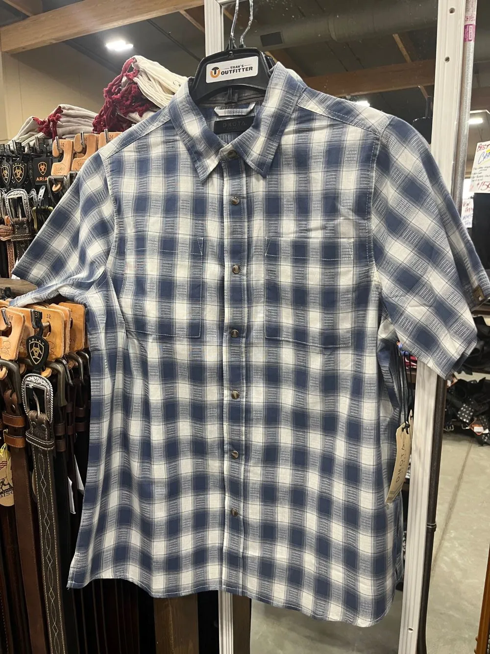 'Dakota Grizzly' Men's Chase Plaid Button Down - Pond