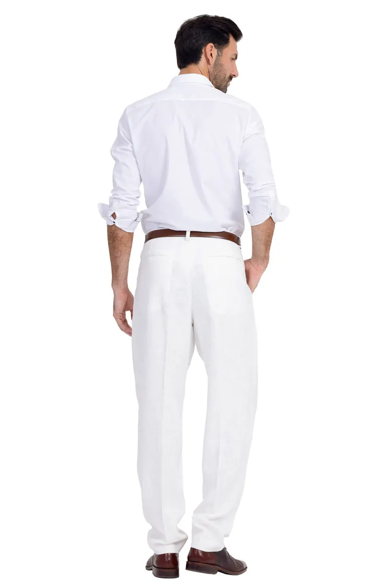 Off-White Men's Tango Pants With Three Pleats And Back Pockets