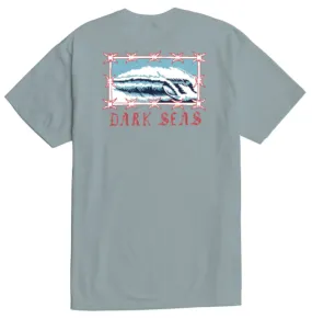 DARK SEAS - TRESPASS STOCK T-SHIRT - LIGHT BLUE