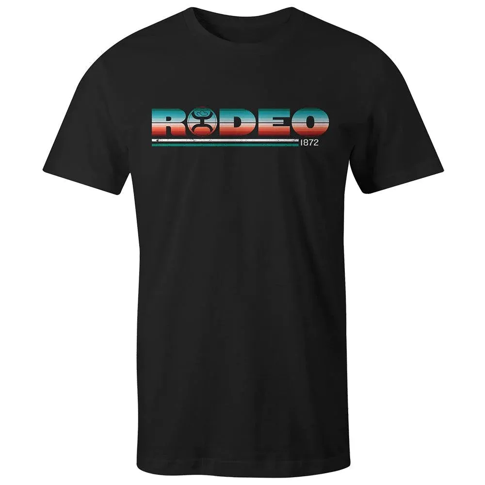 'Hooey' Men's Rodeo T-Shirt - Black / Serape