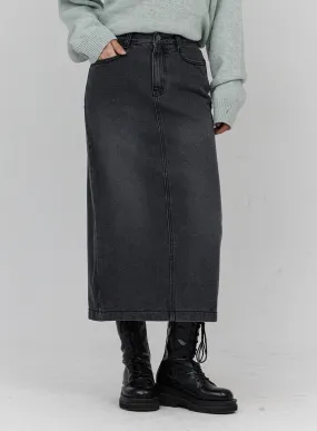 Denim Long Skirt CN18