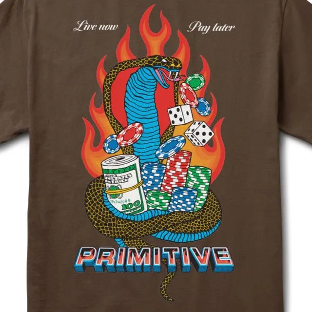 PRIMITIVE Cobra Graphic T-Shirt - Brown