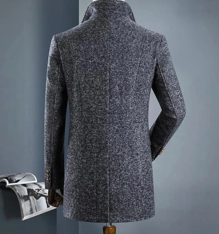 Stallone Wool Winter Coat For Men