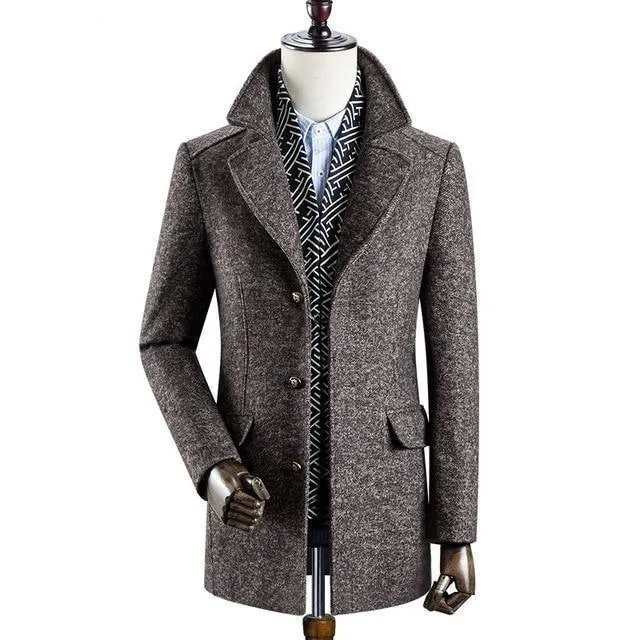 Stallone Wool Winter Coat For Men