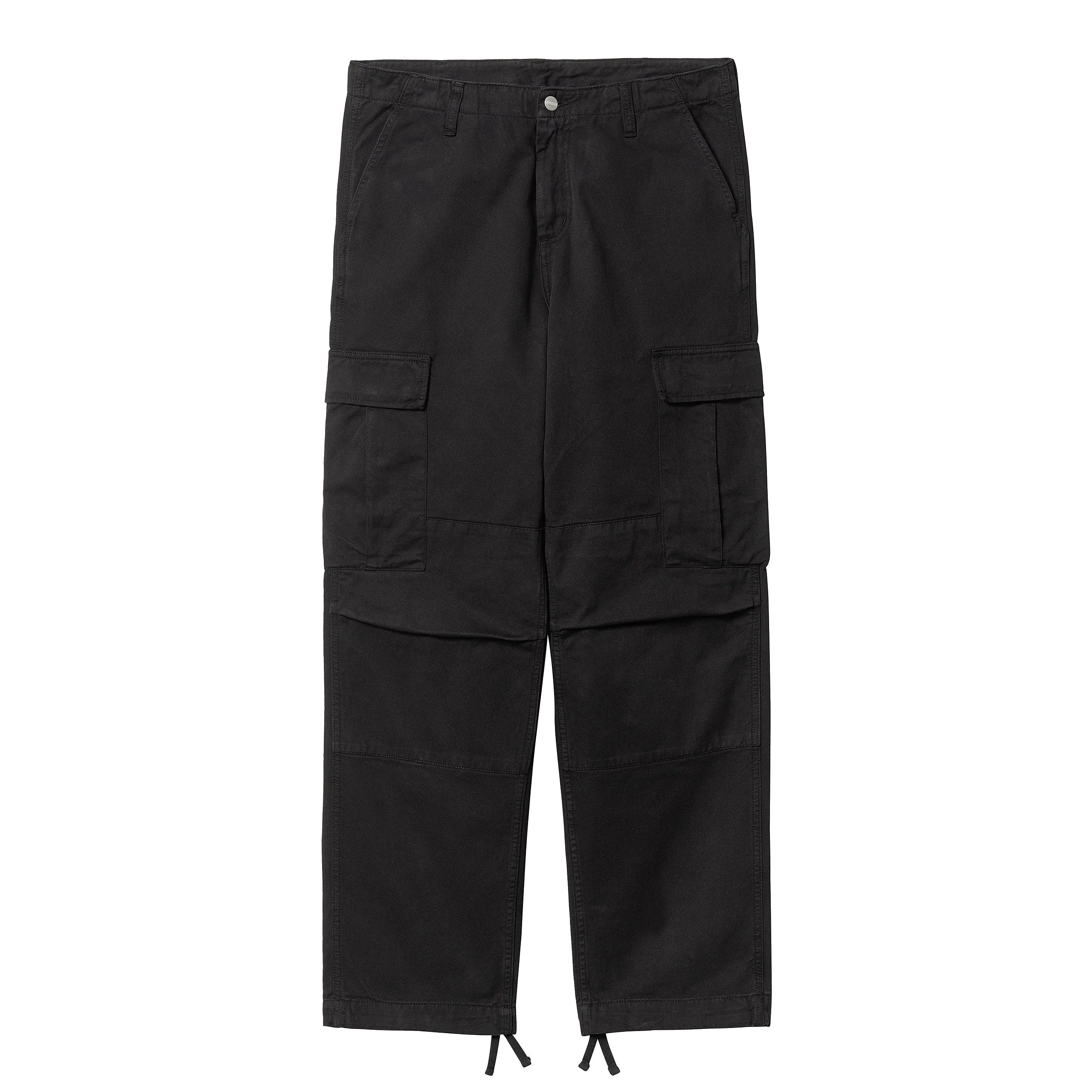 REGULAR CARGO PANT BLACK GARMENT DYED