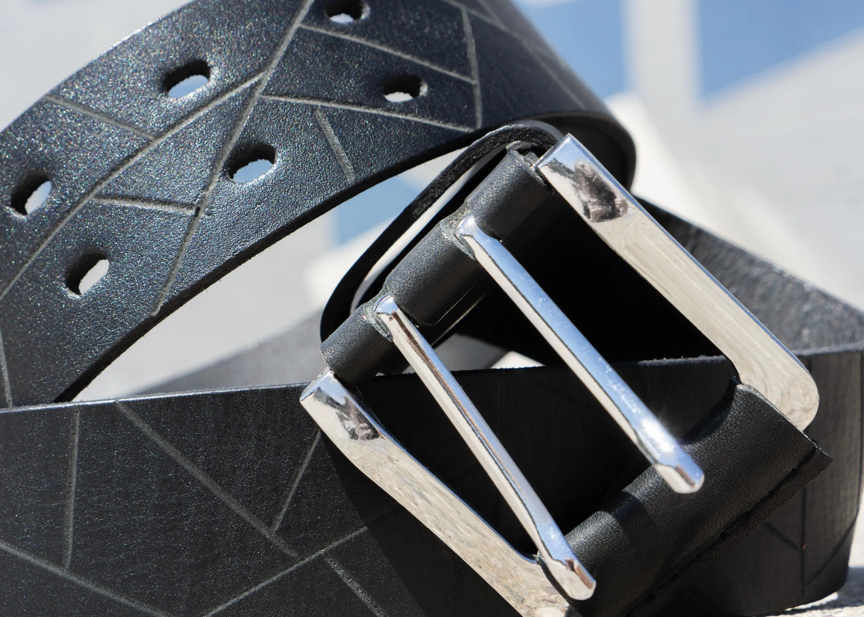 Black Leather Belt | Men’s Designer Belt Graphic