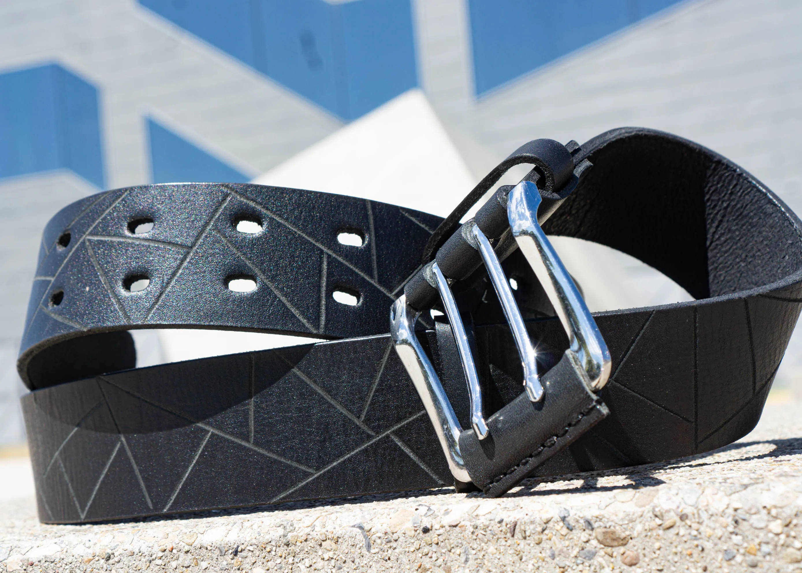 Black Leather Belt | Men’s Designer Belt Graphic