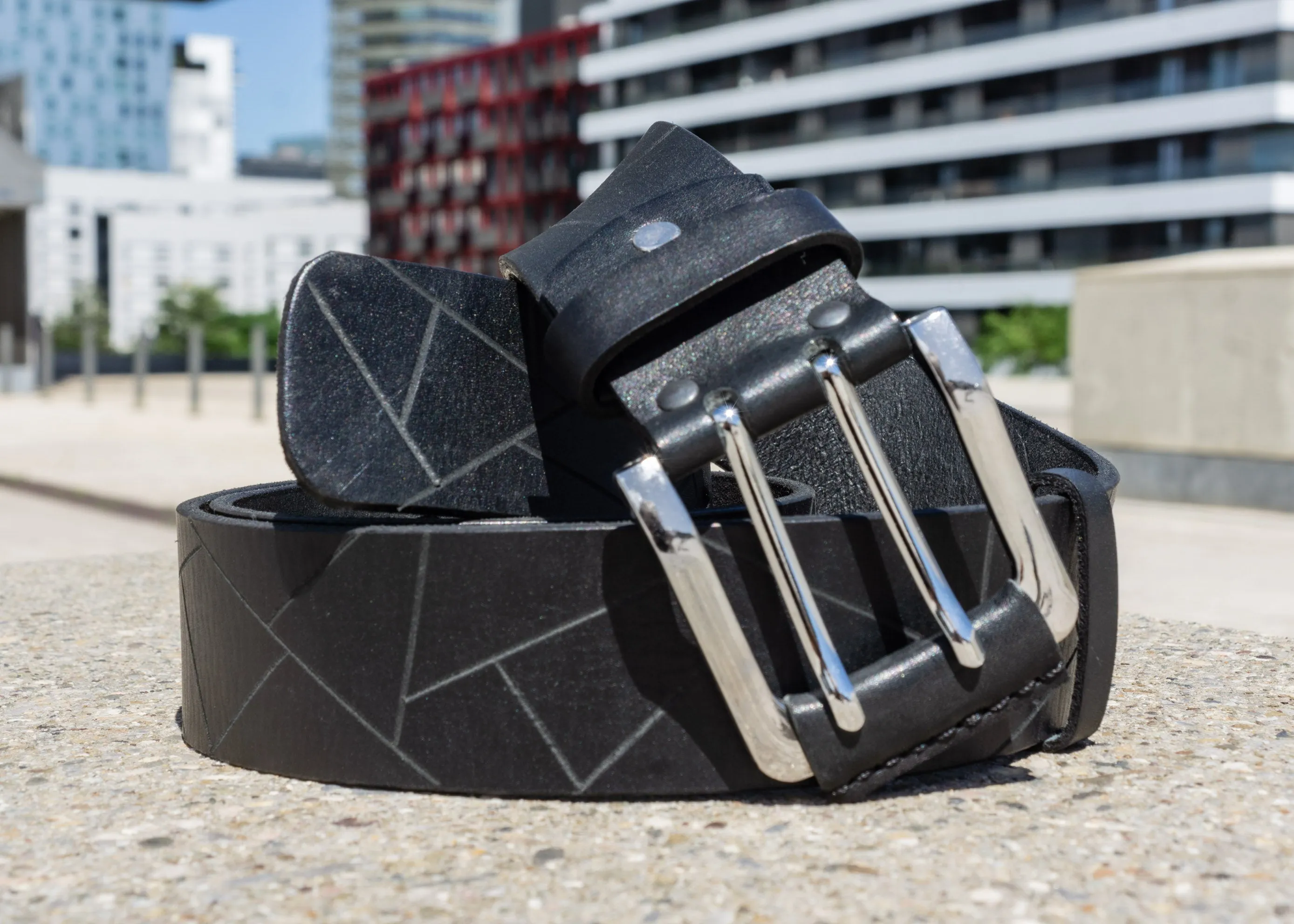 Black Leather Belt | Men’s Designer Belt Graphic