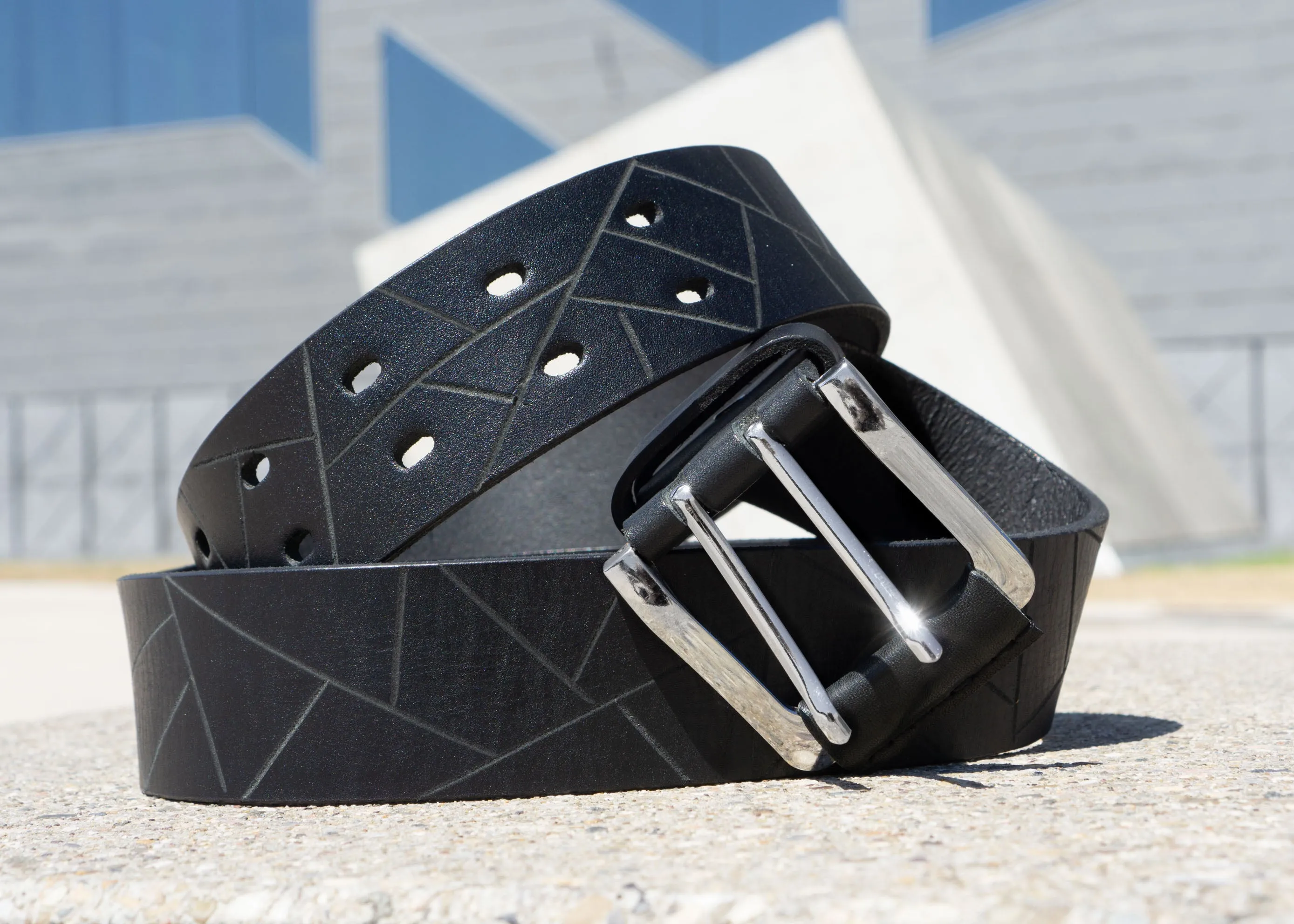 Black Leather Belt | Men’s Designer Belt Graphic