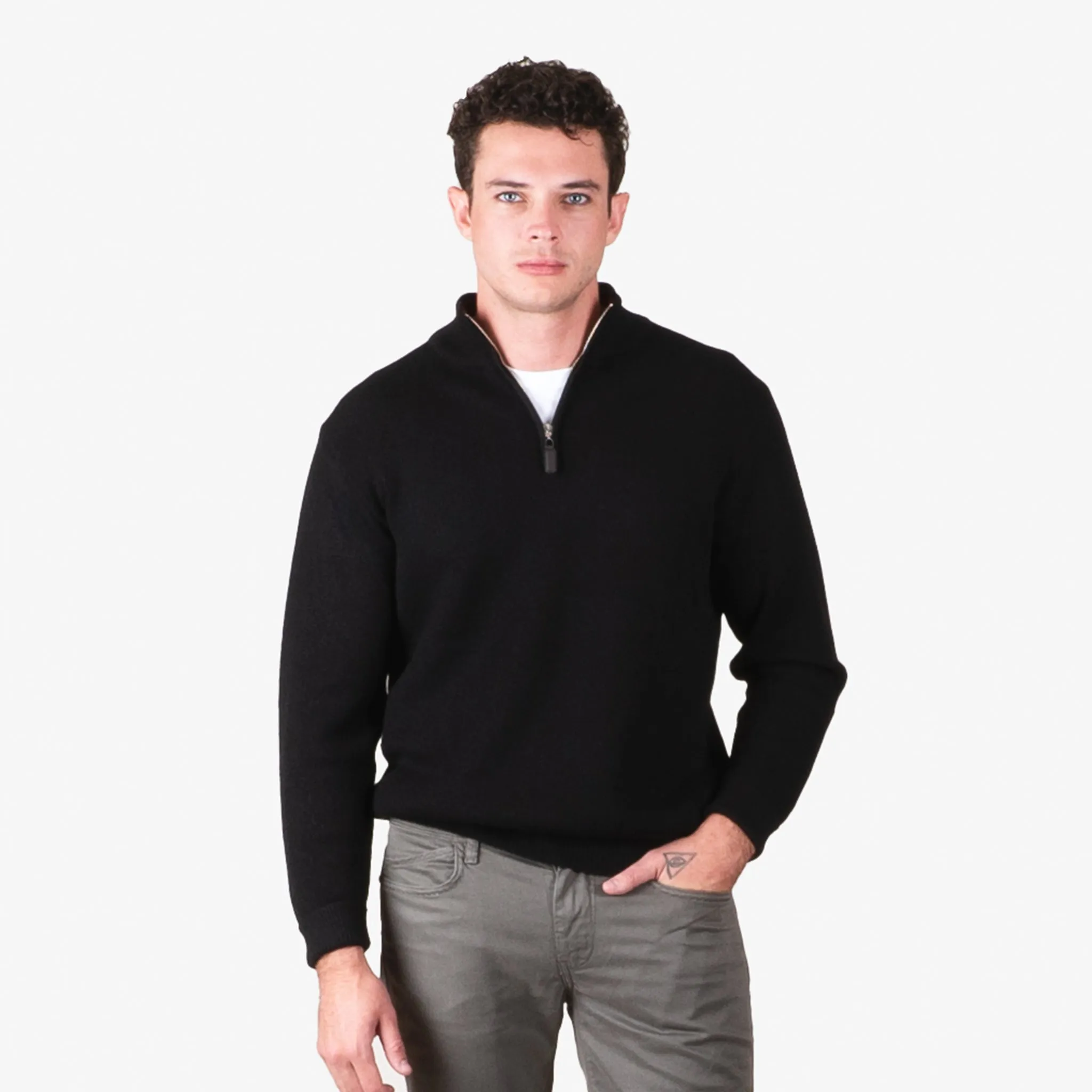 Alta Alpaca 1/4 Zip Alpaca Sweater PS862