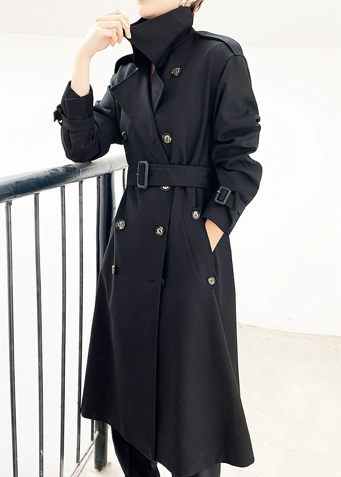 Brooke Midi Double Breasted Belted Trench Coat