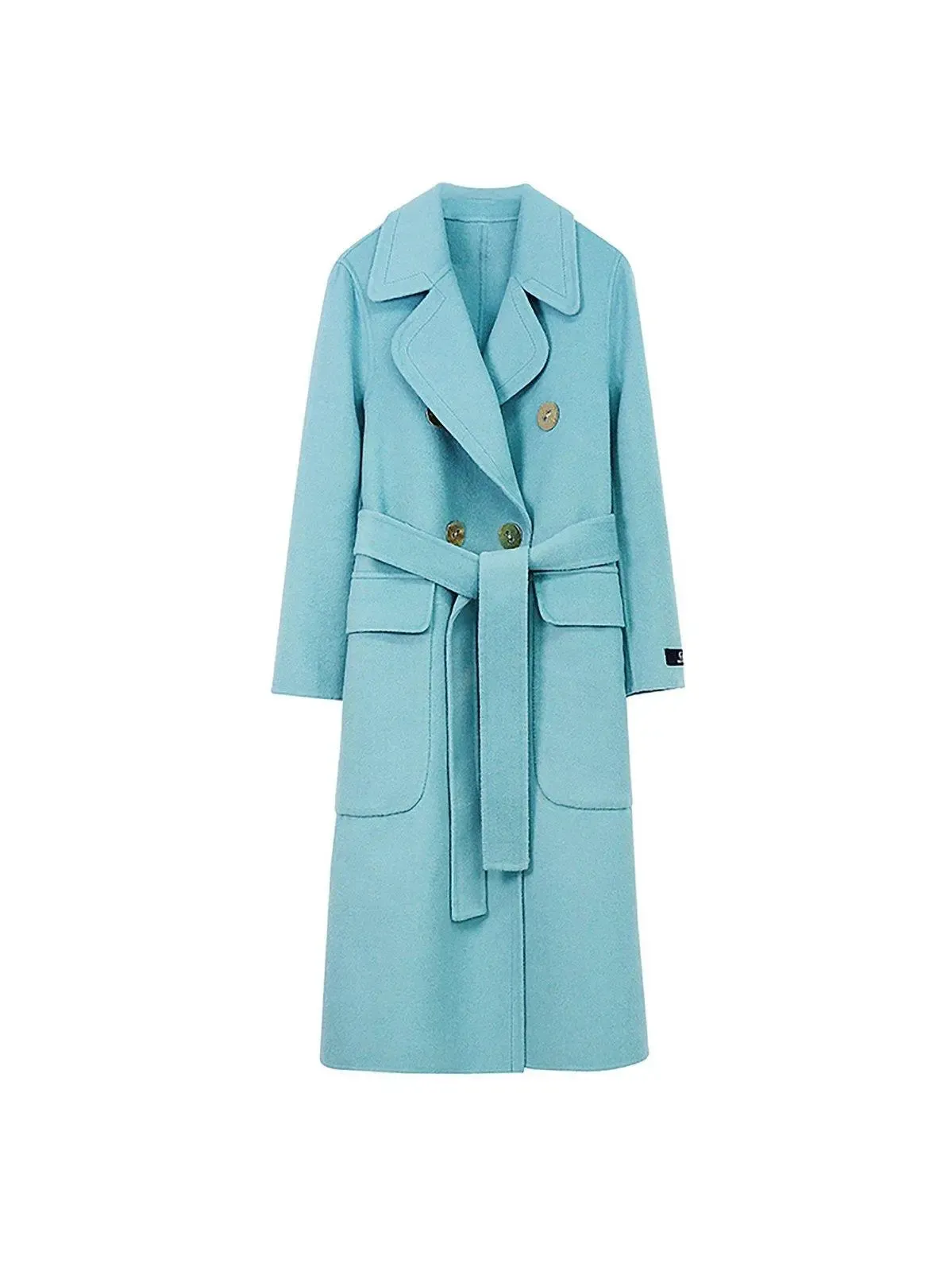 Elizabeth Double Face Wool Long Betled Coat