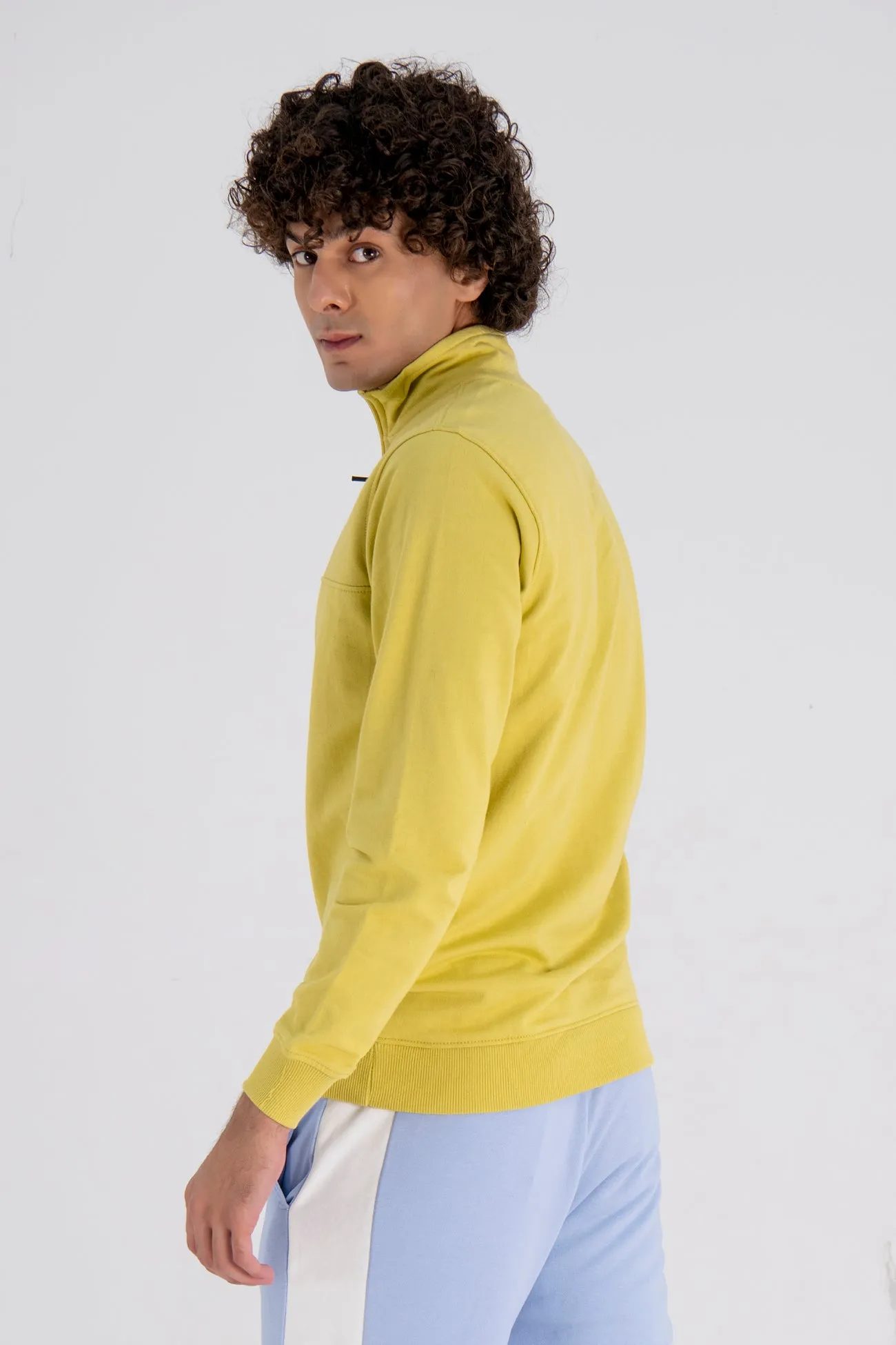 YELLOW MINIMAL SWEATSHIRT