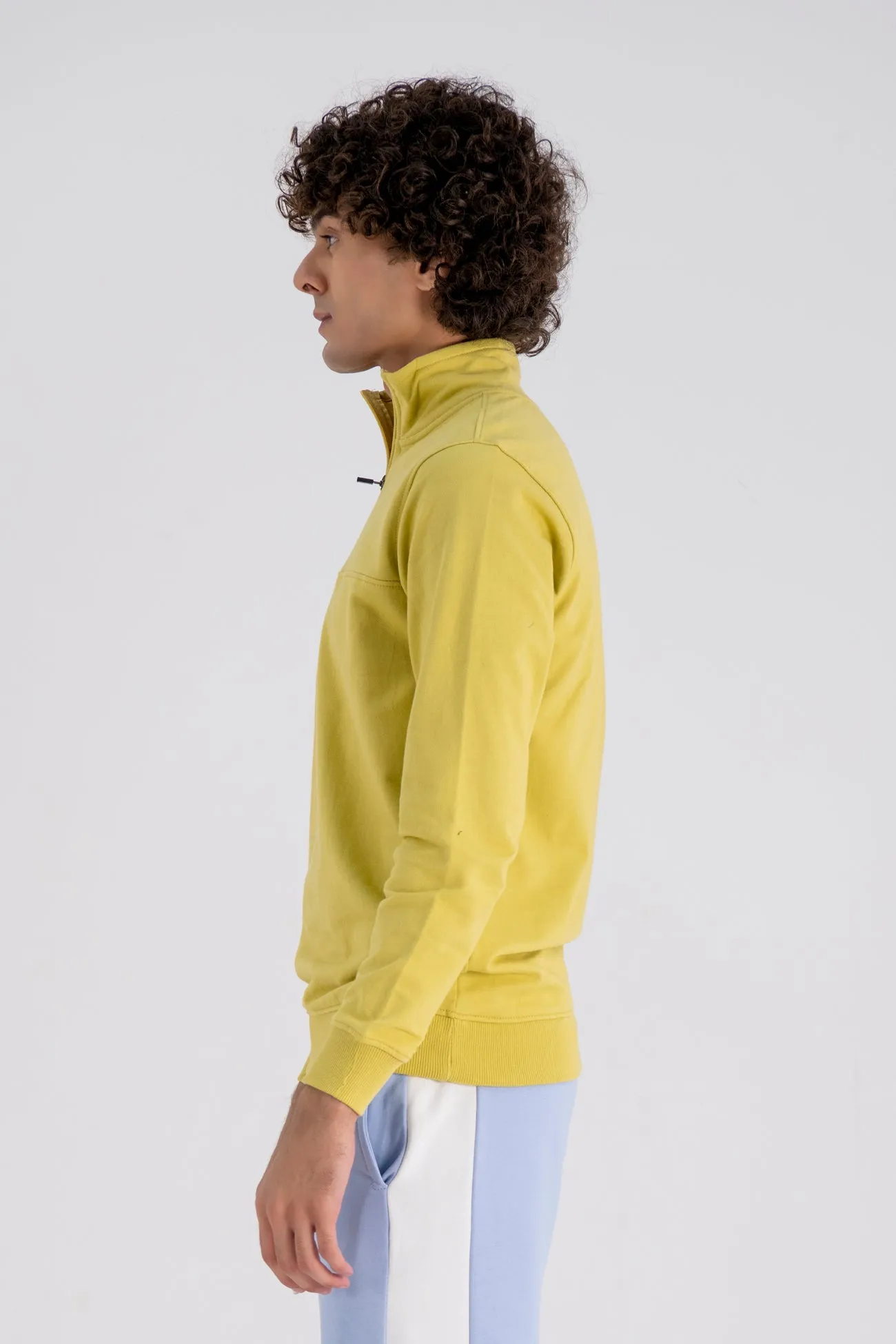 YELLOW MINIMAL SWEATSHIRT