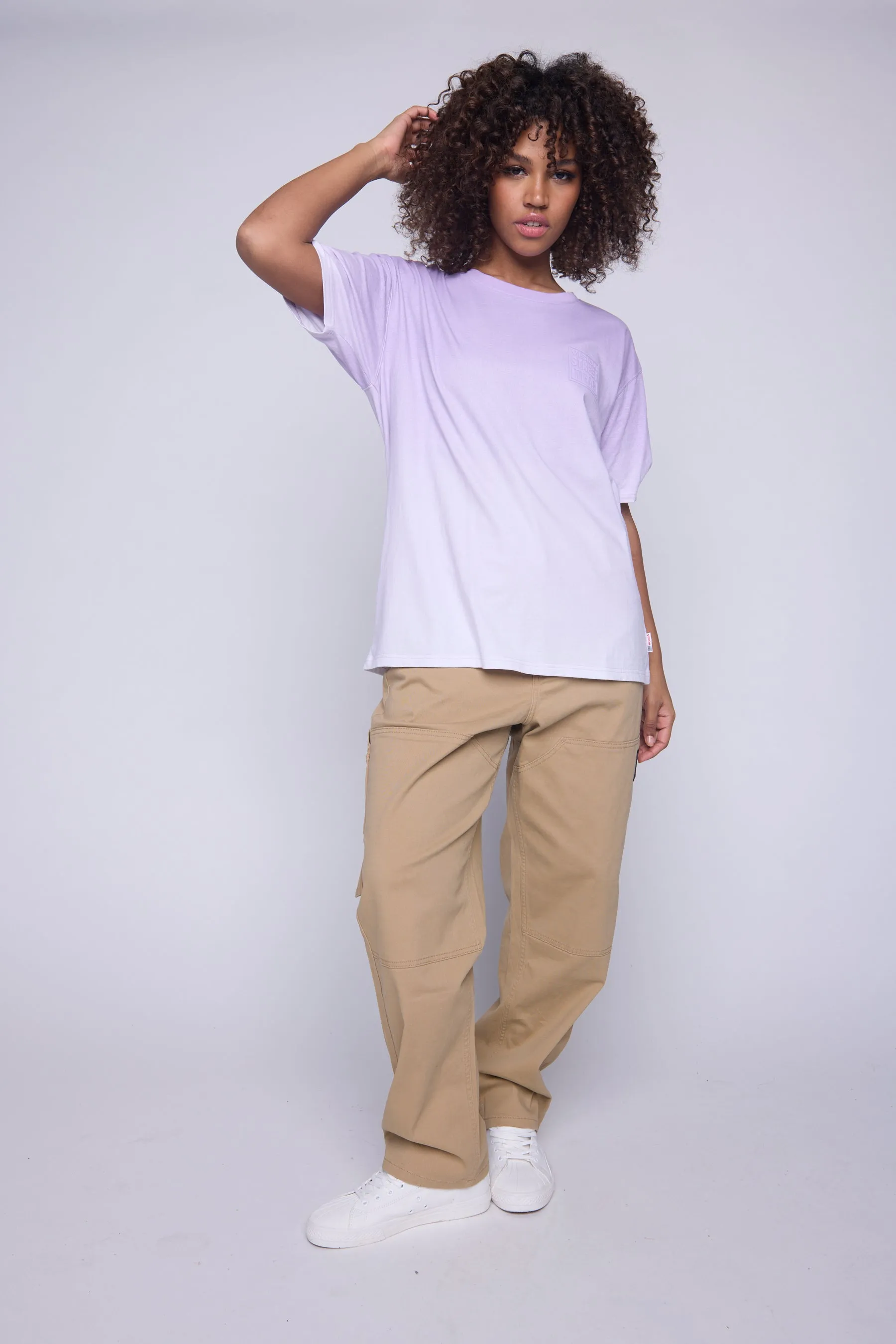 Ombre Box Logo T-Shirt - Lavender