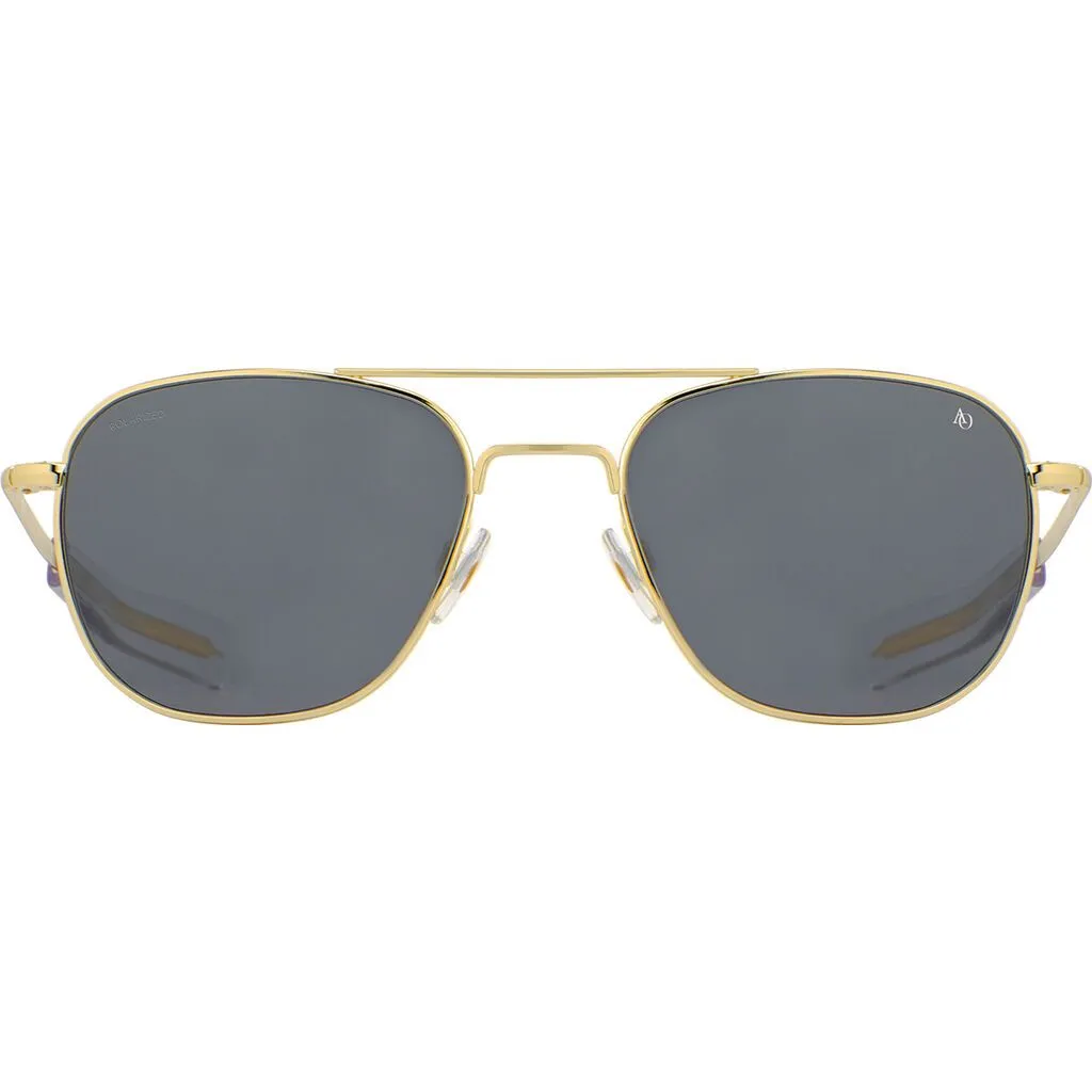 American Optical Big General Sunglasses | Gold/Nylon Grey