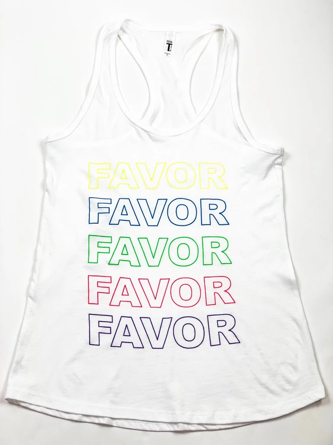 Favor Tank Top - White and Multicolor