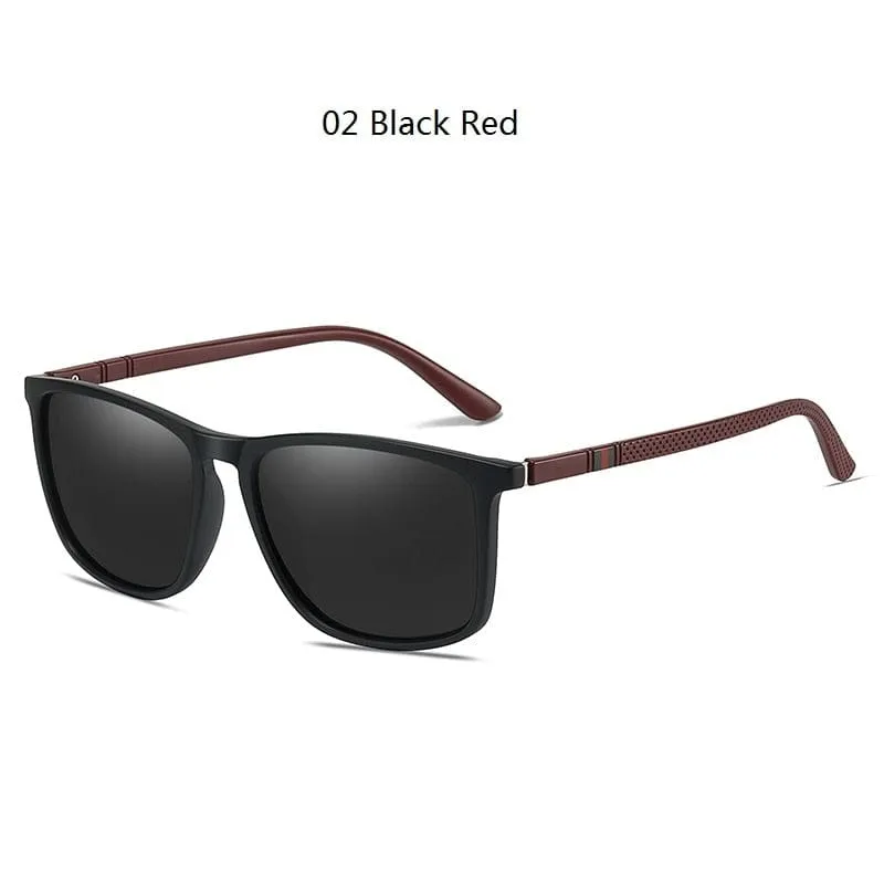 Luxury Square Vintage Polarized Sunglasses For Men Women Fashion Travel Driving Anti-glare Sun Glasses Male TR90 Eyewear UV400