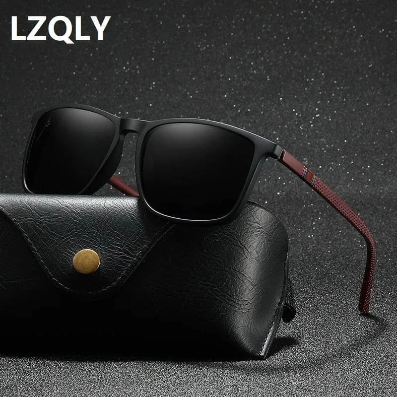 Luxury Square Vintage Polarized Sunglasses For Men Women Fashion Travel Driving Anti-glare Sun Glasses Male TR90 Eyewear UV400