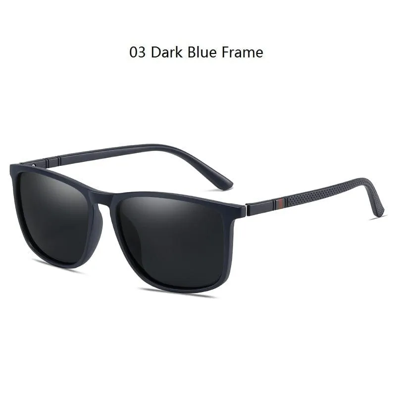 Luxury Square Vintage Polarized Sunglasses For Men Women Fashion Travel Driving Anti-glare Sun Glasses Male TR90 Eyewear UV400