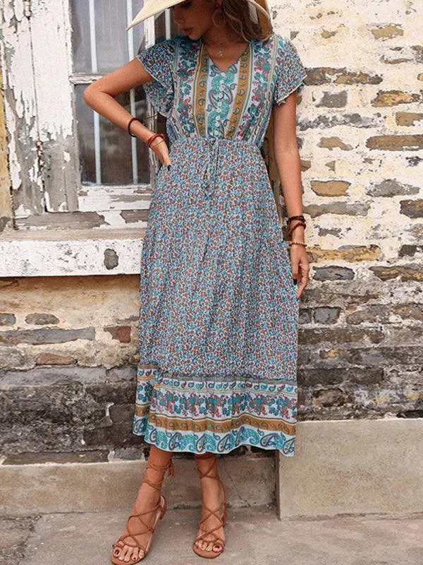 Printed Summer Maxi Dress