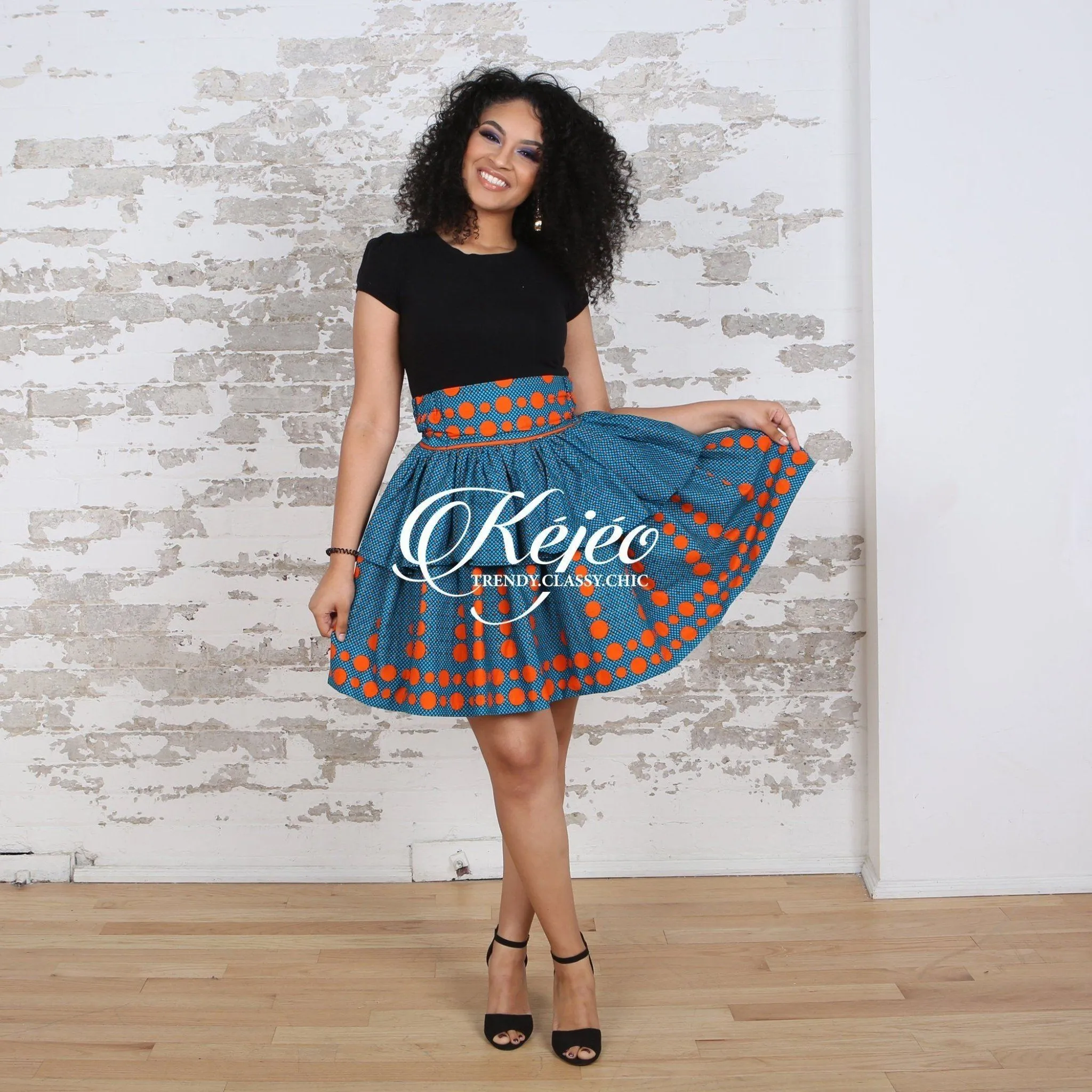 ELORA African Print skirt for Women (Mini)