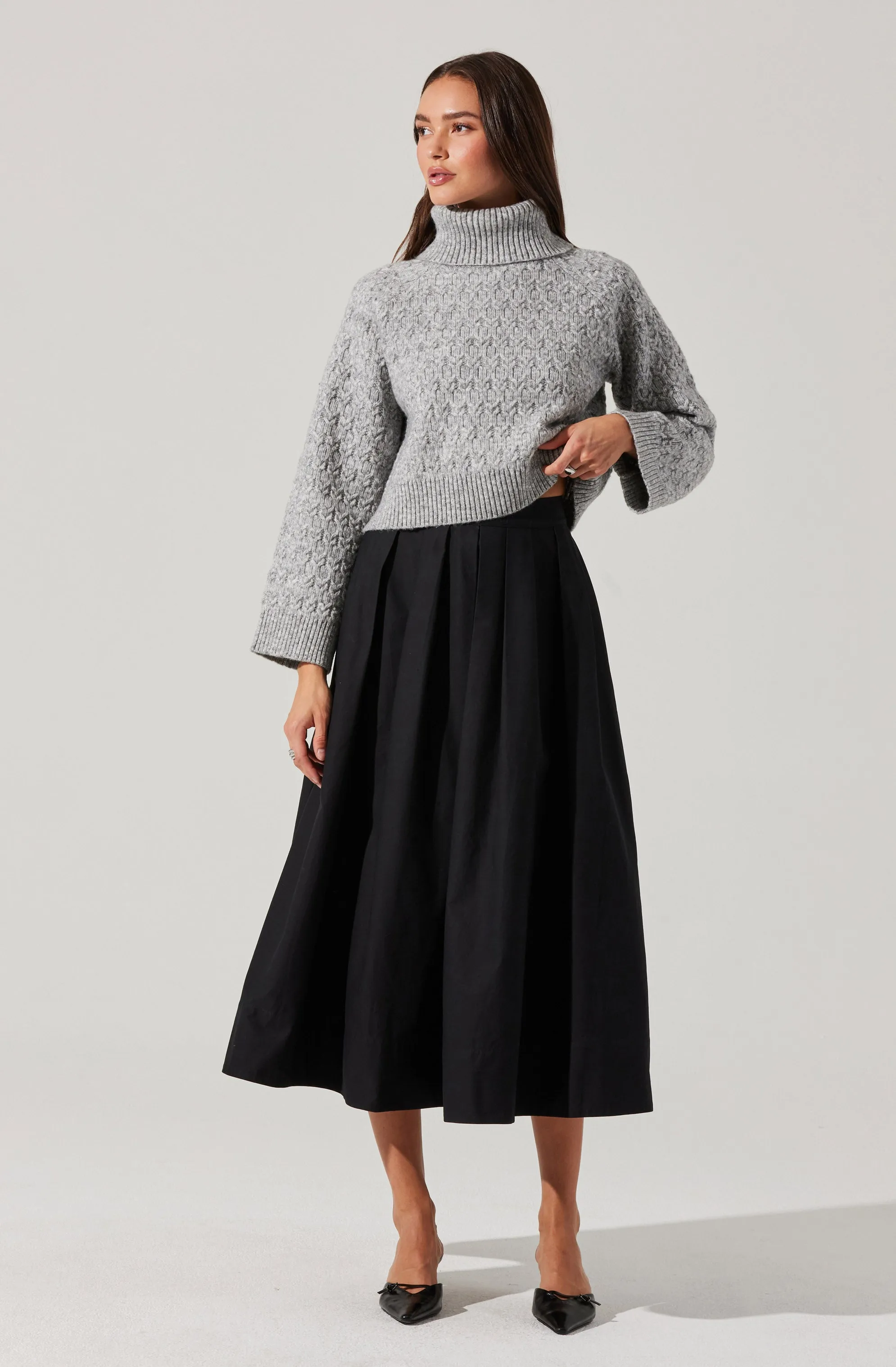 Full midi skirt