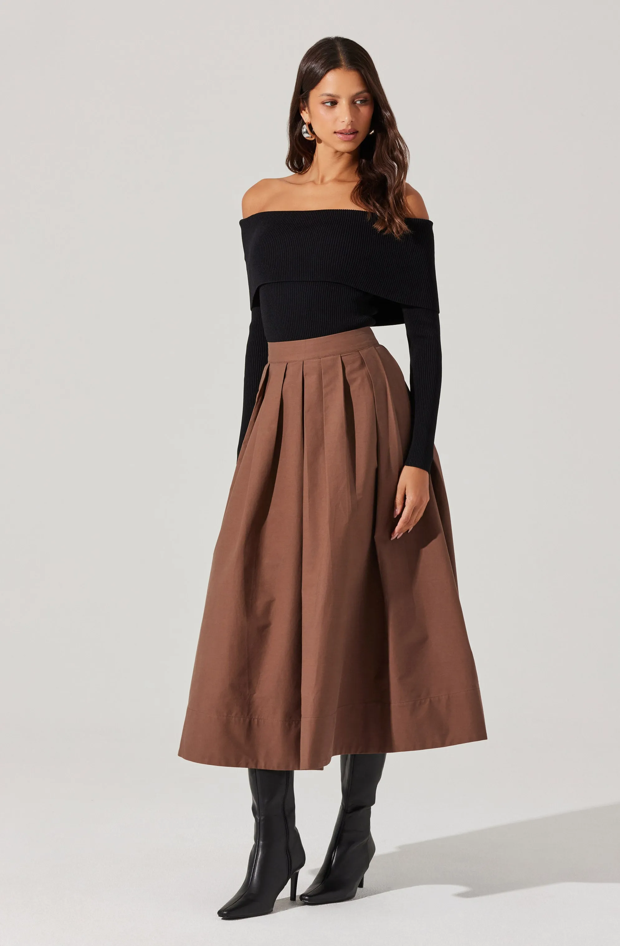 Full midi skirt