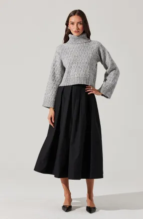 Full midi skirt