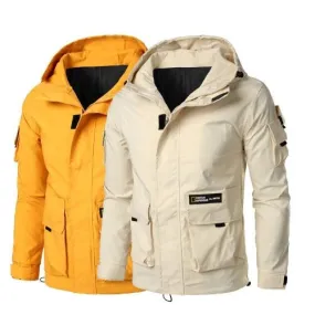 Fur Hooded winter jacket for men