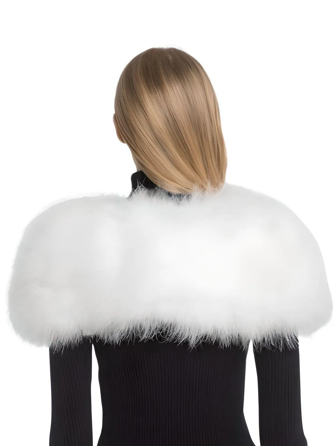 Genuine Ostrich Feather Fur Shawl Shrugs For Women