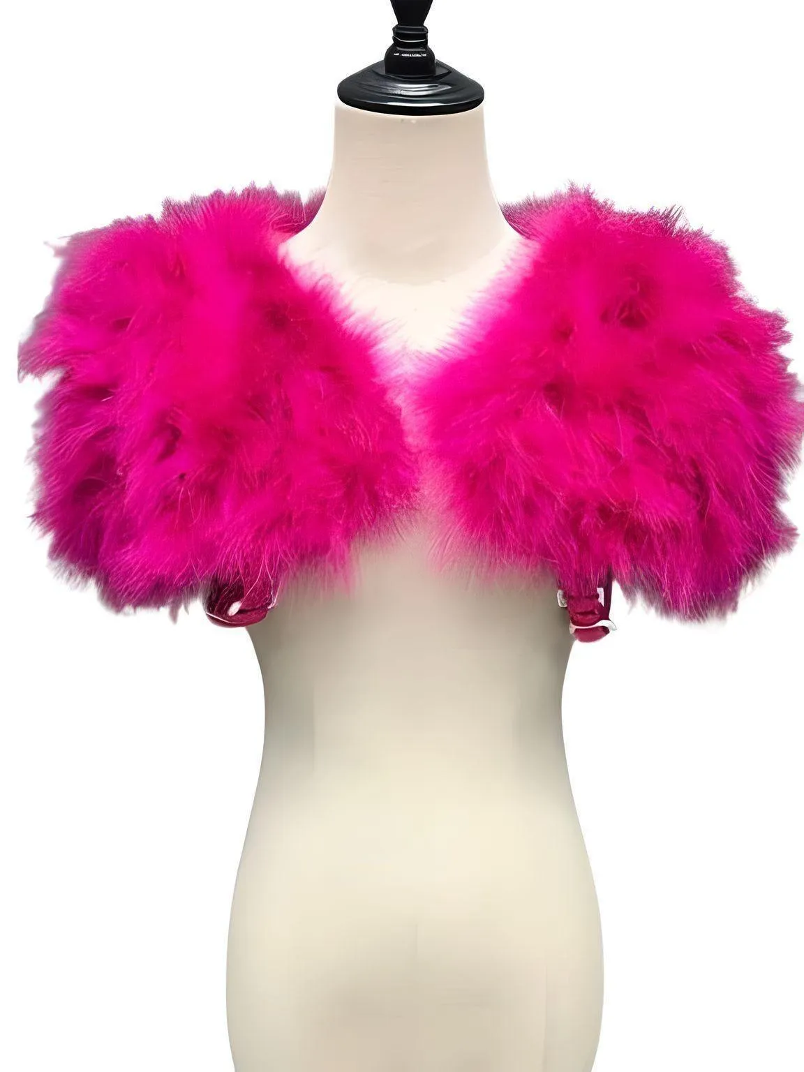 Genuine Ostrich Feather Fur Shawl Shrugs For Women