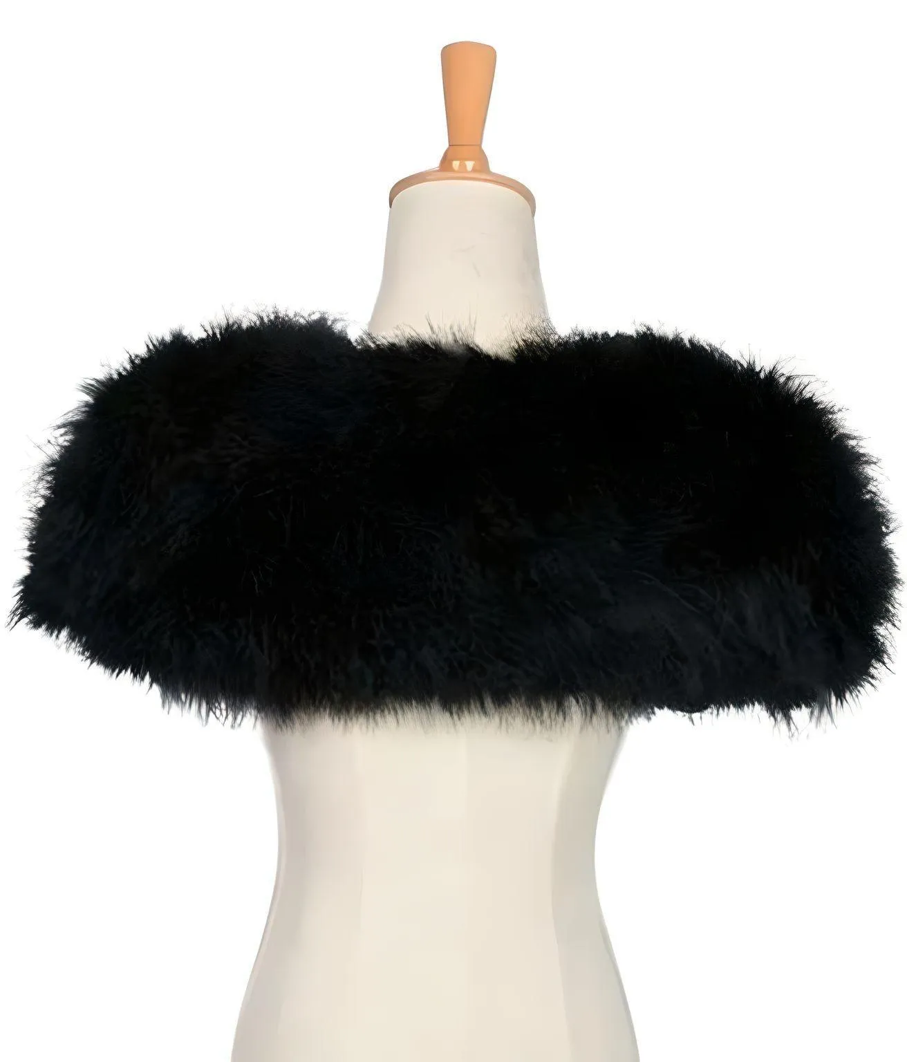 Genuine Ostrich Feather Fur Shawl Shrugs For Women