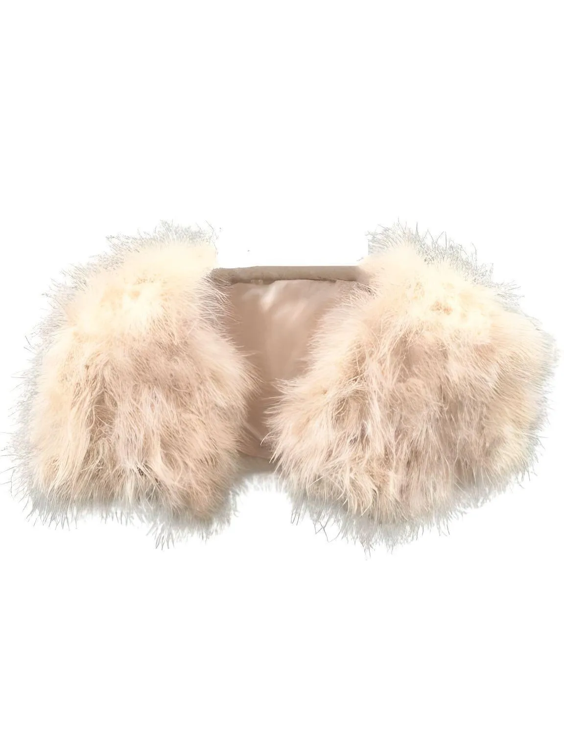 Genuine Ostrich Feather Fur Shawl Shrugs For Women