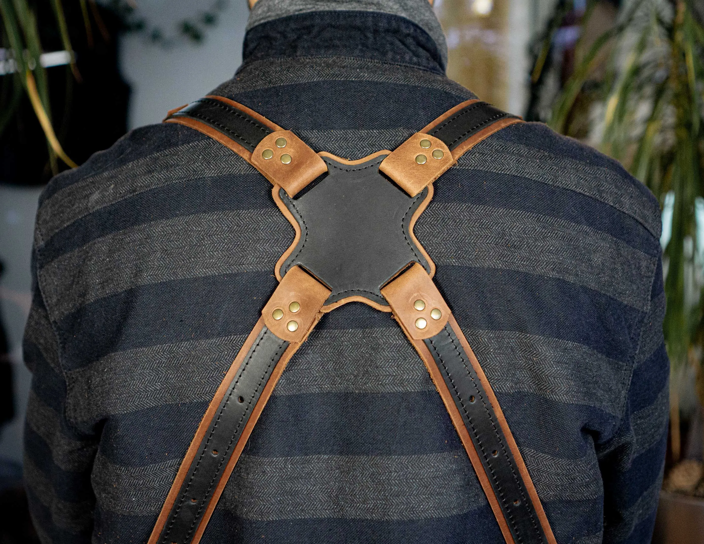 Dual Camera Harness | Top Quality Leather | Handmade | Personalized